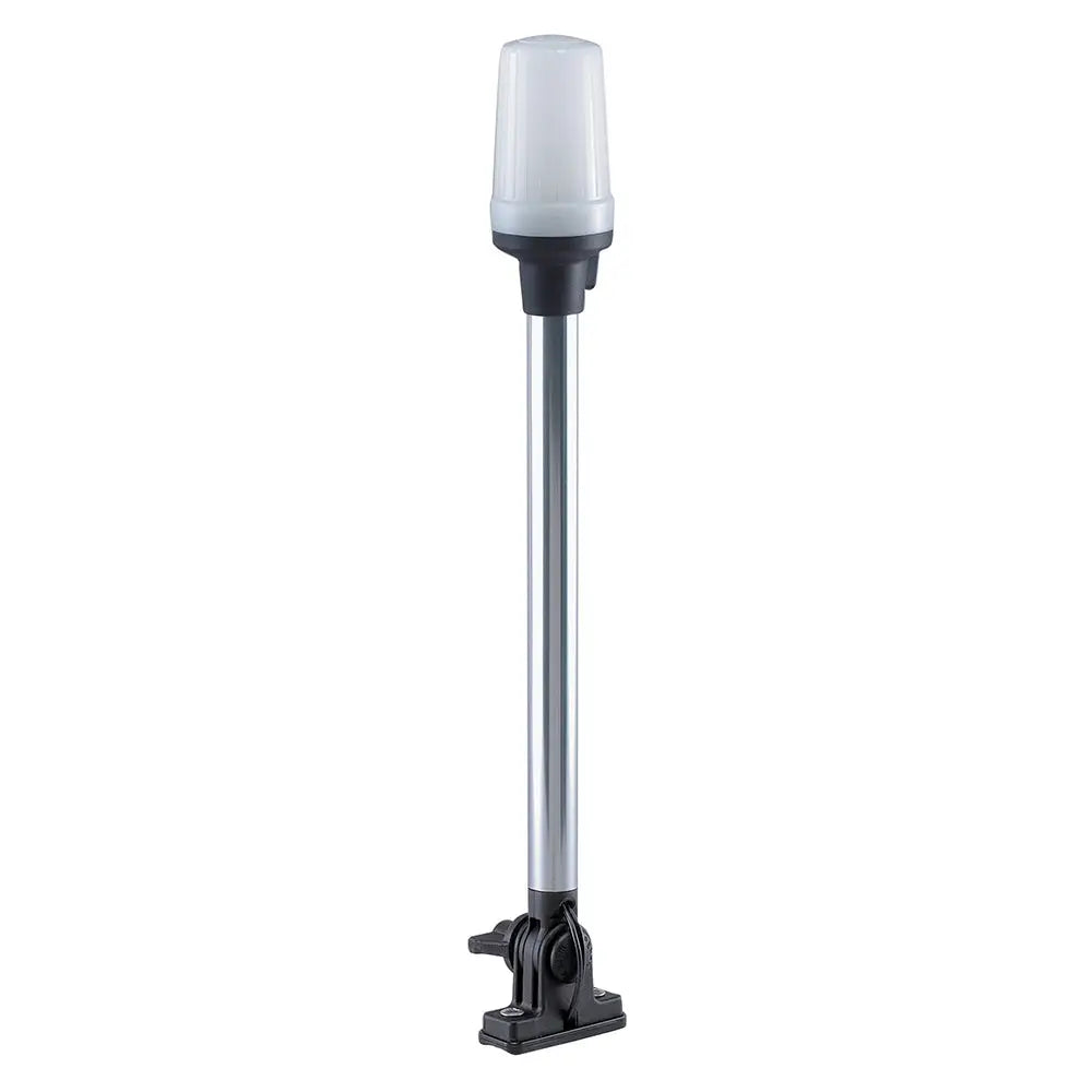 Perko Fold Down All-Round Pole Light - Vertical Mount - White [1137DP0CHR] - Navigation Lights