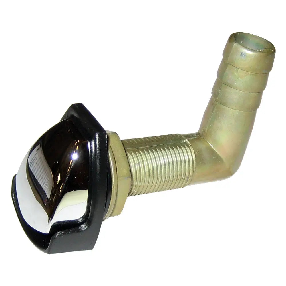 Perko Gas Tank Vent w/Swivel Elbow - Chrome/Black [0561DP4CHR] - Fittings