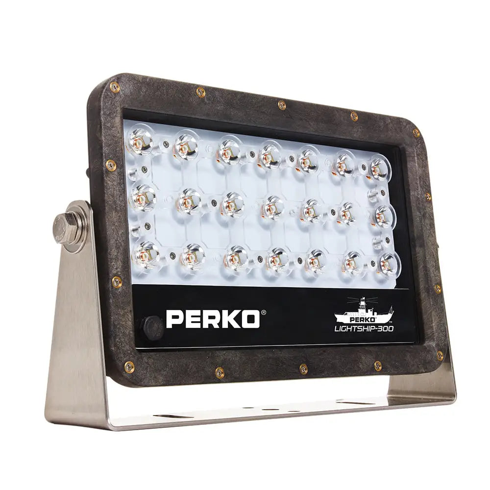 Perko Lightship 100 LED High Performance Spotlight - 12/24V - Black [1643100S0B] - Flood/Spreader Lights