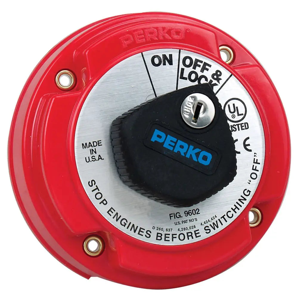 Perko Medium Duty Main Battery Disconnect Switch w/Key Lock [9602DP] - Battery Management