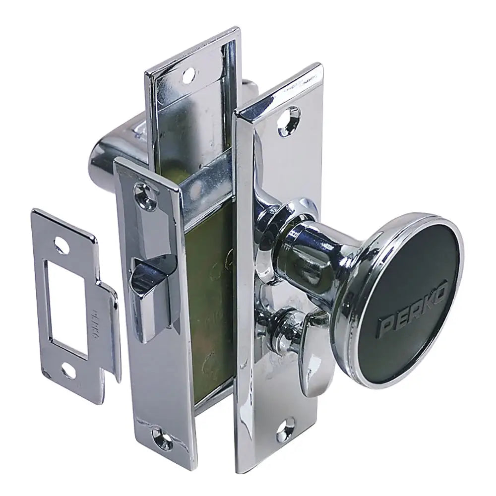 Perko Mortise Latch Set w/Turn Button [0960DP0CHR] - Latches