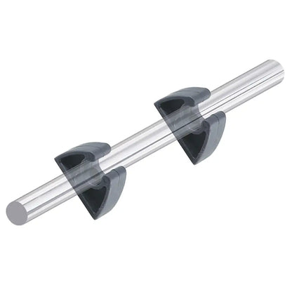 Perko Pole Storage Clips - Black - Pair [0477DP0BLK] - Hooks & Clamps