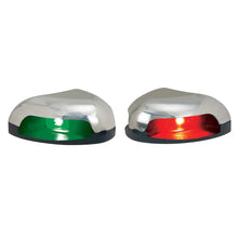 Perko Red/Green Horizontal Mount Side Light - Pair - Stainless Steel [0626DP0STS] - Navigation Lights