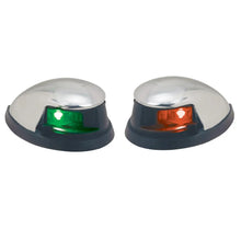 Perko Red/Green Horizontal Mount Side Lights - Pair - Chrome Plated Zinc [0648DP0CHR] - Navigation Lights