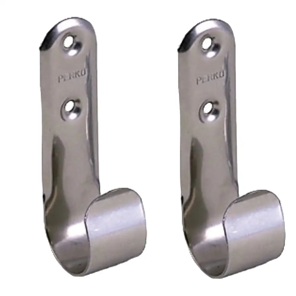 Perko Stainless Steel Boat Hook Holders - Pair [0492DP0STS] - Hooks & Clamps