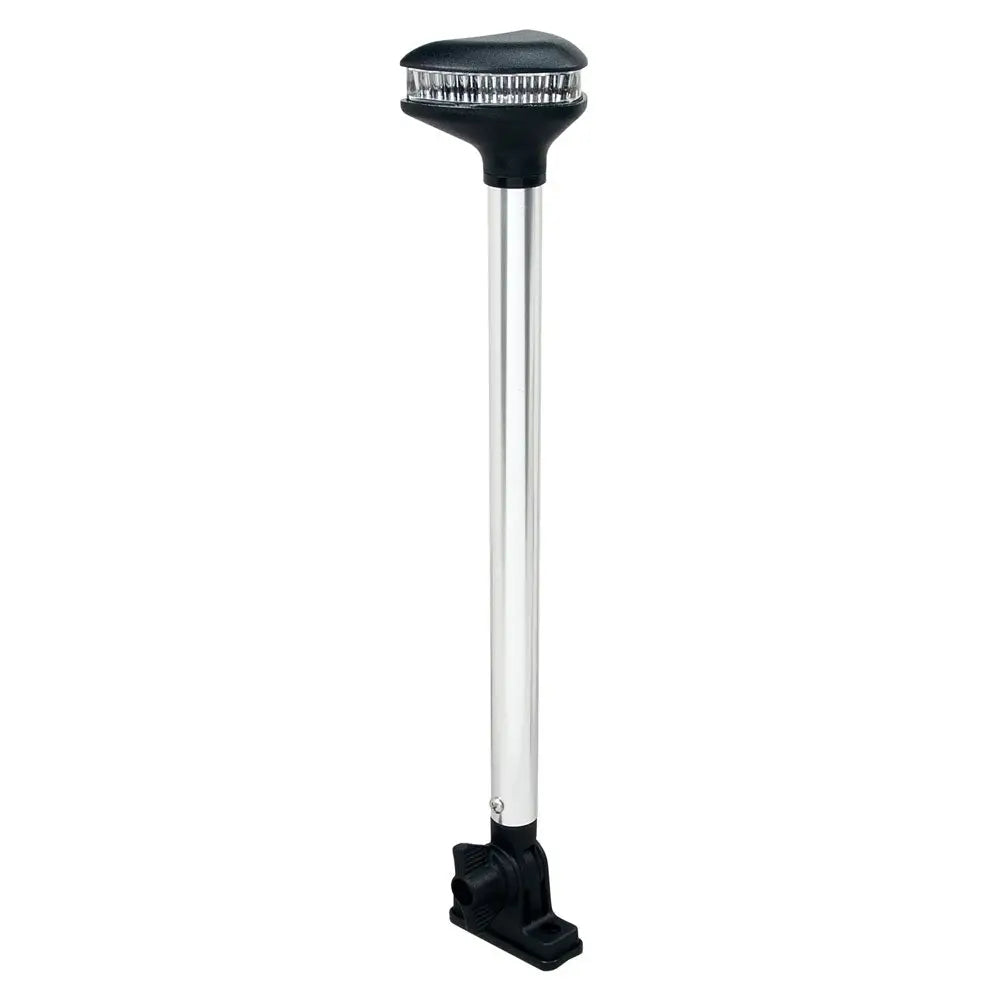 Perko Stealth Series - L.E.D. Fold Down White All-Round Light - Vertical Mount - 13-3/8’’ [1639DP0CHR] - Navigation