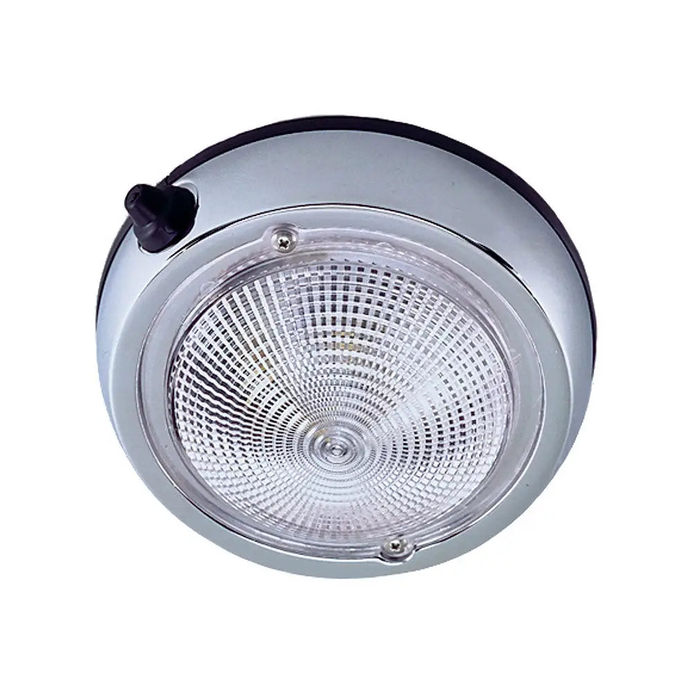 Perko Surface Mount Dome Light - 5’’ O.D.(4’’ Lens) - Chrome Plated [0300DP1CHR] - Dome/Down Lights