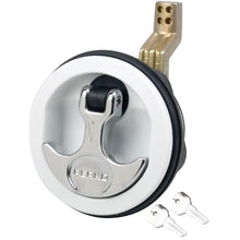 Perko Surface Mount & Latch - White Body Chrome Handle Offset Cam Bar 3/4’’ - 2-3/8’’ [1091DP1WHT] - Latches