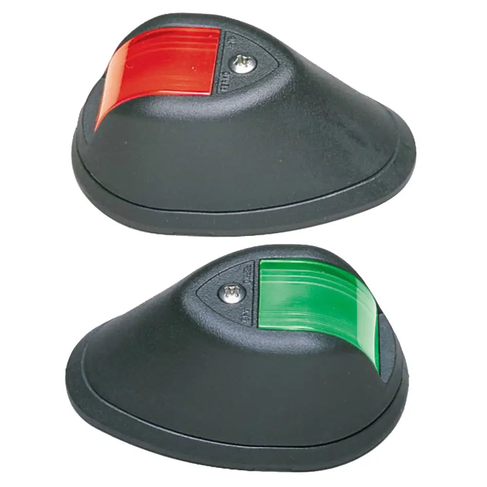 Perko Vertical Mount Side Lights - 12V - Black [0254B00DP1] - Navigation Lights