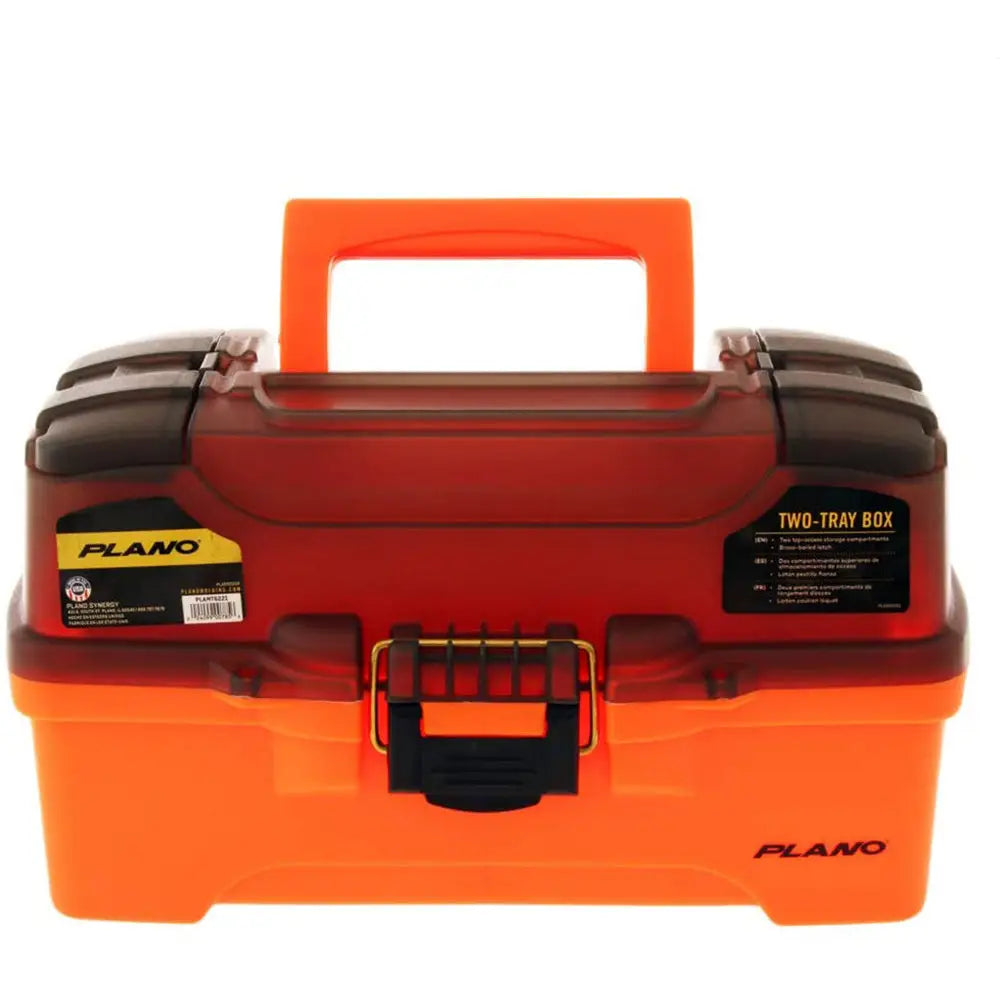 Plano 2-Tray Tackle Box w/Dual Top Access - Smoke Bright Orange [PLAMT6221] - Tackle Storage