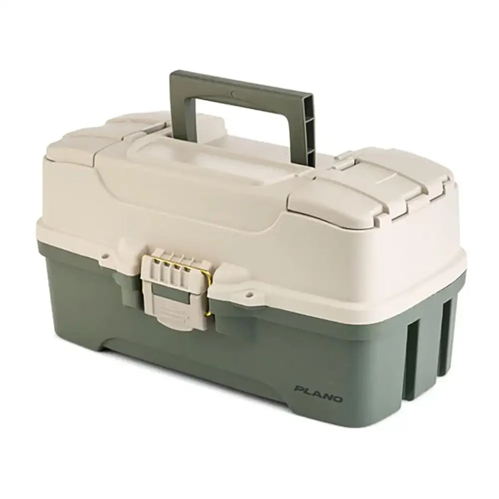 Plano Three-Tray Tackle Box - Green/Tan [P000407] - Tackle Storage