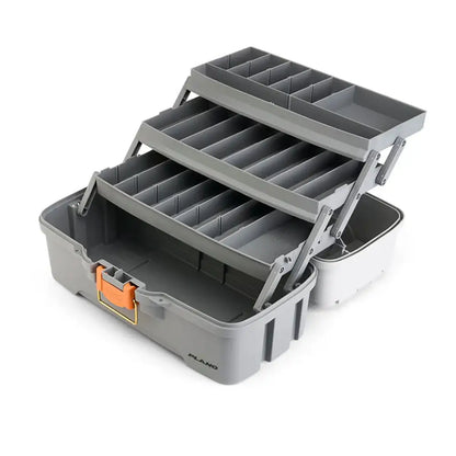 Plano Three-Tray Tackle Box - Light Grey/Dark Grey [P000406] - Tackle Storage