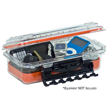 Plano Waterproof Polycarbonate Storage Box - 3500 Size - Orange/Clear [145000] - Waterproof Bags & Cases