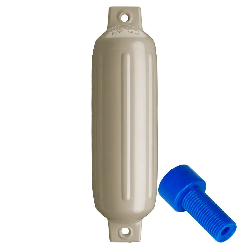 Polyform G-2 Twin Eye Fender 4.5’’ x 15.5’’ - Sand w/Adapter [G-2 SAND W/AIR ADAPTER] - Fenders