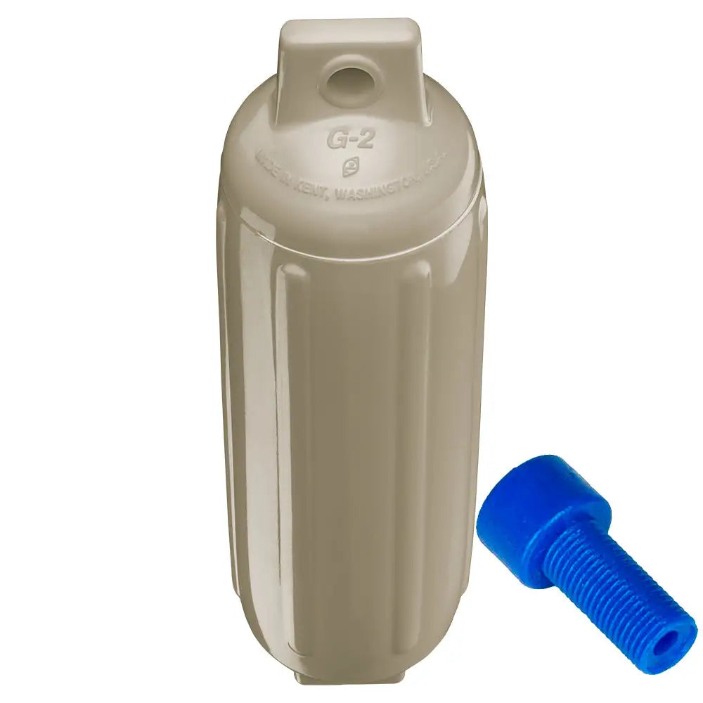 Polyform G-2 Twin Eye Fender 4.5’’ x 15.5’’ - Sand w/Adapter [G-2 SAND W/AIR ADAPTER] - Fenders
