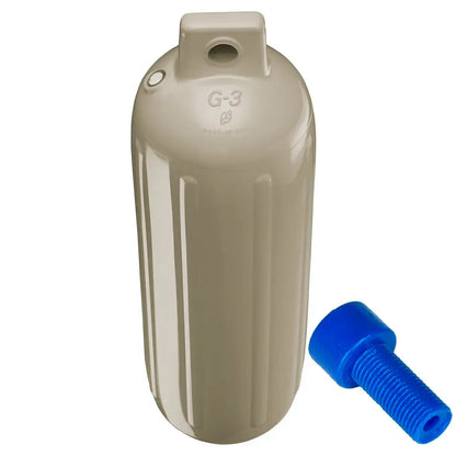 Polyform G-3 Twin Eye Fender 5.5’’ x 19’’ - Sand w/Adapter [G-3 SAND W/AIR ADAPTER] - Fenders