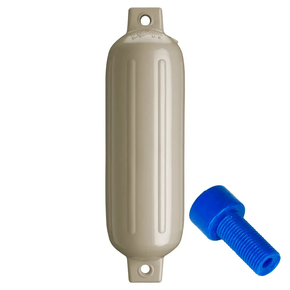 Polyform G-3 Twin Eye Fender 5.5’’ x 19’’ - Sand w/Adapter [G-3 SAND W/AIR ADAPTER] - Fenders
