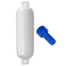 Polyform G-3 Twin Eye Fender 5.5’’ x 19’’ - White w/Adapter [G-3 WHITE W/AIR ADAPTER] - Fenders