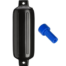 Polyform G-4 Twin Eye Fender 6.5’’ x 22’’ - Black w/Adapter [G-4 BLACK W/AIR ADAPTER] - Fenders