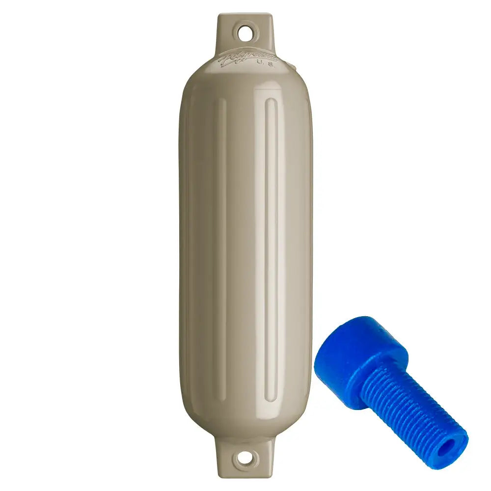 Polyform G-4 Twin Eye Fender 6.5’’ x 22’’ - Sand w/Adapter [G-4 SAND W/AIR ADAPTER] - Fenders