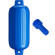 Polyform G-5 Twin Eye Fender 8.8’’ x 26.8’’ - Blue w/Adapter [G-5 BLUE W/AIR ADAPTER] - Fenders