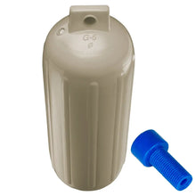 Polyform G-5 Twin Eye Fender 8.8’’ x 26.8’’ - Sand w/Adapter [G-5 SAND W/AIR ADAPTER] - Fenders