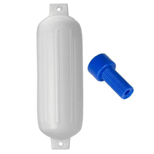 Polyform G-5 Twin Eye Fender 8.8’’ x 26.8’’ - White w/Adapter [G-5 WHITE W/AIR ADAPTER] - Fenders