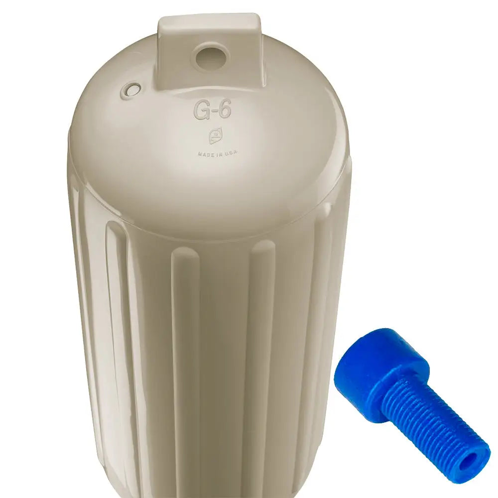 Polyform G-6 Twin Eye Fender 11’’ x 30’’ - Sand w/Adapter [G-6 SAND W/AIR ADAPTER] - Fenders