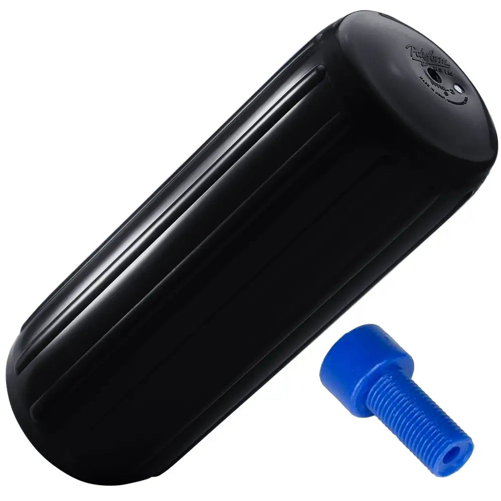 Polyform HTM-1 Fender 6.3’’ x 15.5’’ - Black w/Adapter [HTM-1 BLACK W/AIR ADAPTER] - Fenders