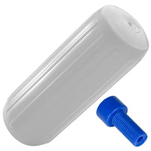 Polyform HTM-3 Fender 10.5’’ x 27’’ - White w/Adapter [HTM-3 WHITE W/AIR ADAPTER] - Fenders
