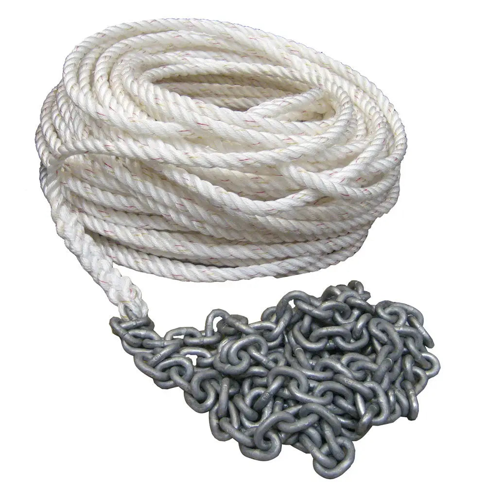 Powerwinch 300’ of 1/2’’ Rope 15’ of 1/4’’ HT Chain Rode [P10295] - Rope & Chain