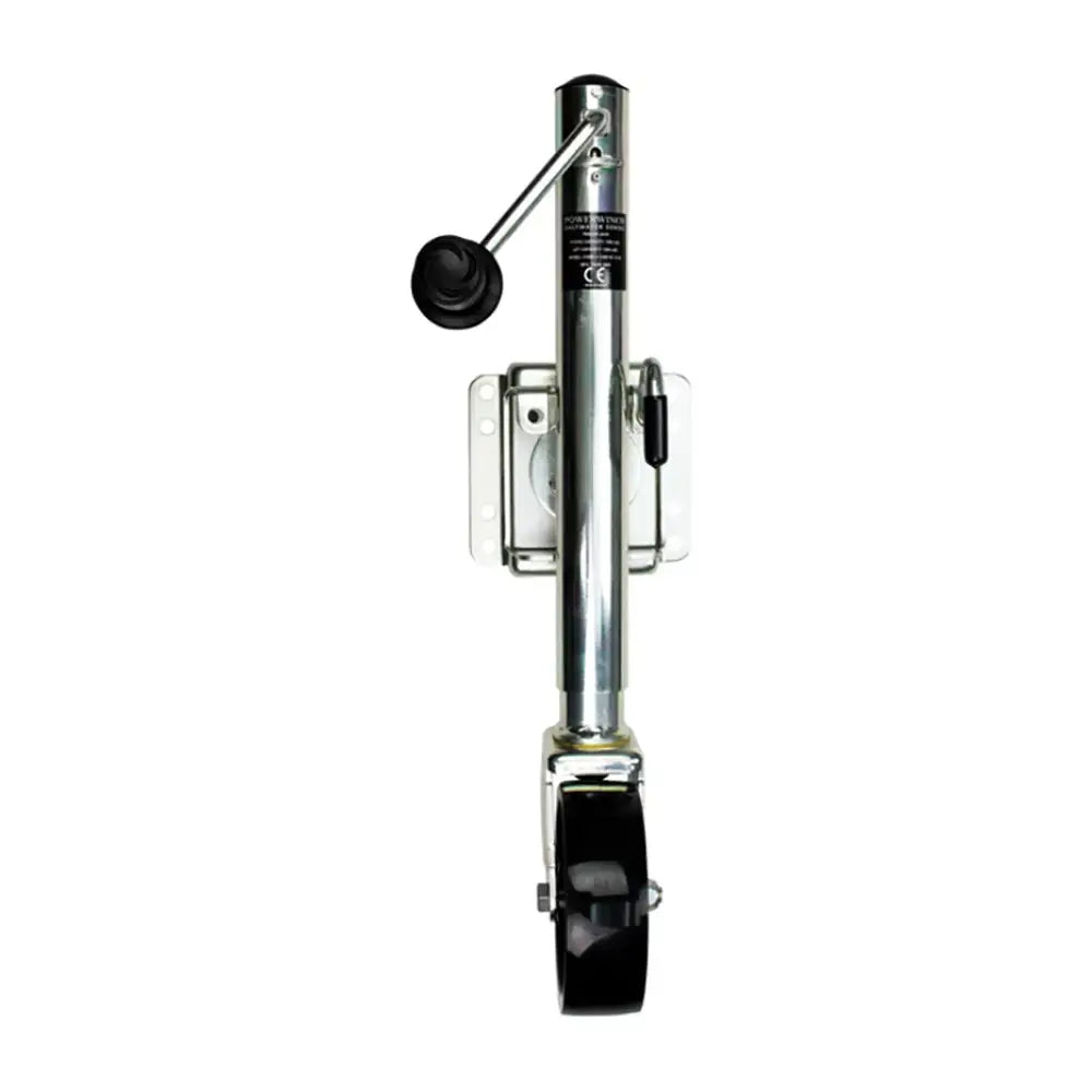Powerwinch Saltwater Series Jack - 1000lb Bolt-On Single Wheel Zinc 500+ HR Salt Spray [21600-J-1000-B1-Z-R] - Jacks &