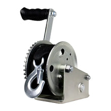 Powerwinch Utility Series Winch 1,200lb 6’’ Crank Arm - Zinc [21500-W-1200-6-Z-R] - Trailer Winches
