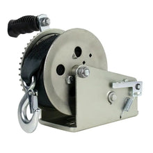 Powerwinch Utility Series Winch 1,800lb 2 Speed 6’’ Crank Arm - Zinc [21500-W-1800-6-Z-R] - Trailer Winches