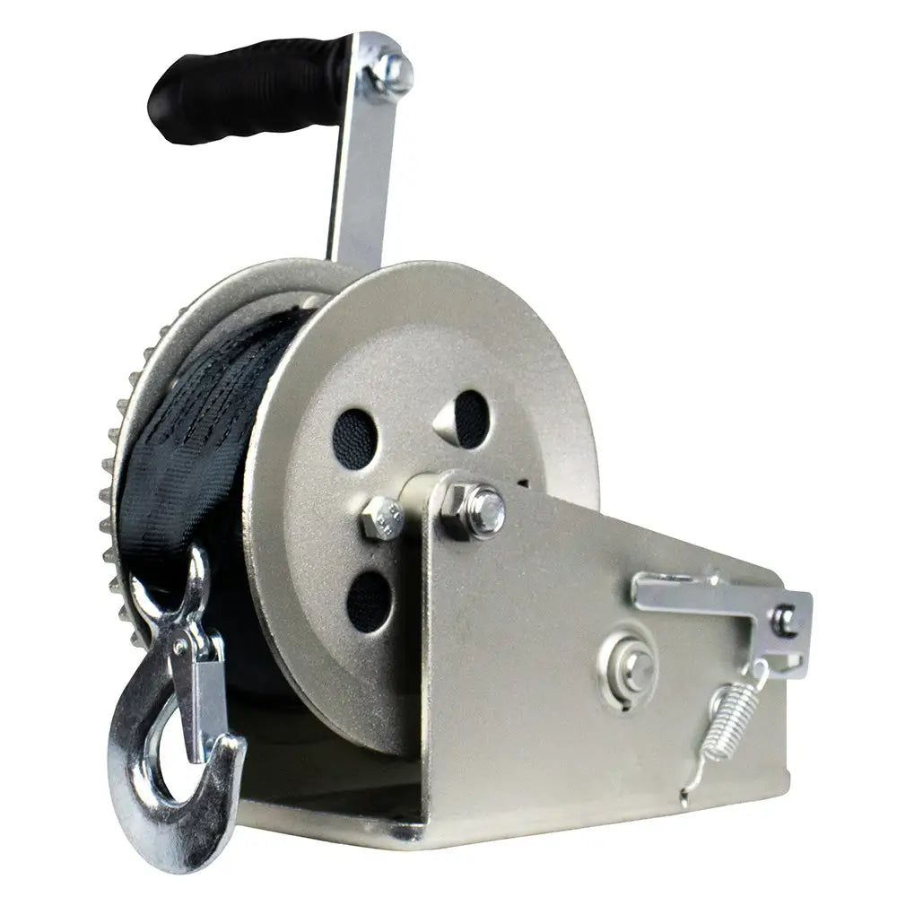 Powerwinch 2500lb 2 Speed Zinc Utility Winch 8’’ Crank Arm - Trailer Winches