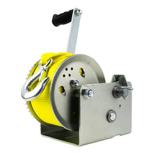 Powerwinch Utility Series Winch 3,200lb 2 Speed 11’’ Crank Arm - Zinc [21500-W-3200-11-Z-R] - Trailer Winches