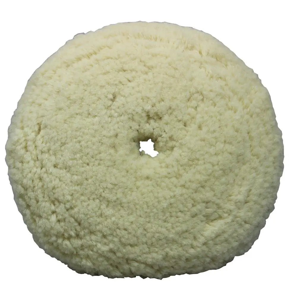 Presta White Wool Aggressive Cutting Pad - 9’’ [890141] - Cleaning