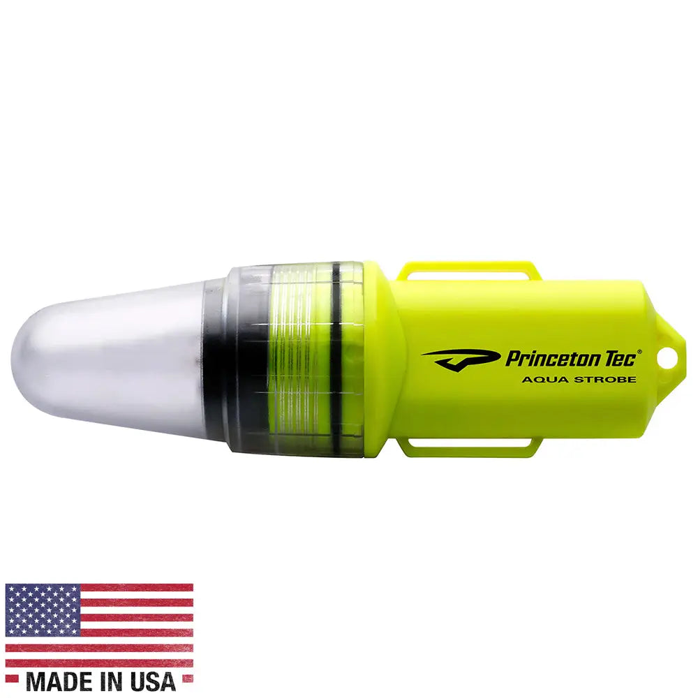 Princeton Tec Aqua Strobe LED - Neon Yellow [AS-LED-NY] - Safety Lights