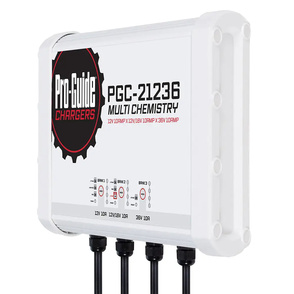 Pro-Guide 30 Amp 3 Bank 12V 16V 36V On-Board Battery Charger PGC-21236 - Battery Chargers