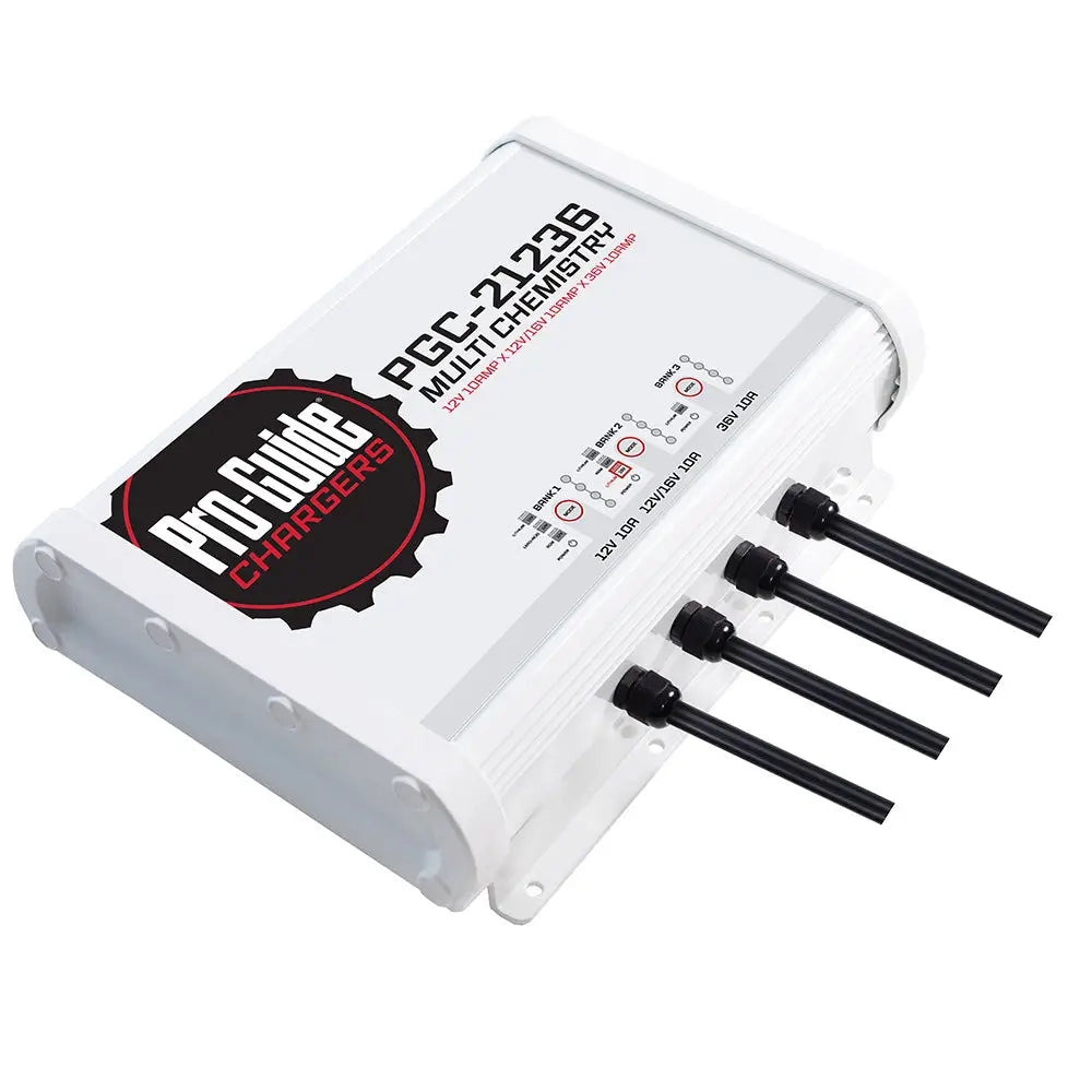 Pro-Guide 30 Amp 3 Bank 12V 16V 36V On-Board Battery Charger PGC-21236 - Battery Chargers