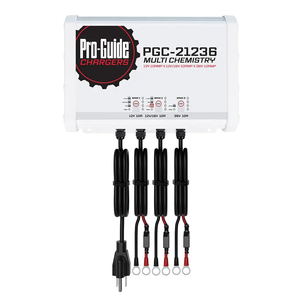 Pro-Guide 30 Amp 3 Bank 12V 16V 36V On-Board Battery Charger PGC-21236 - Battery Chargers