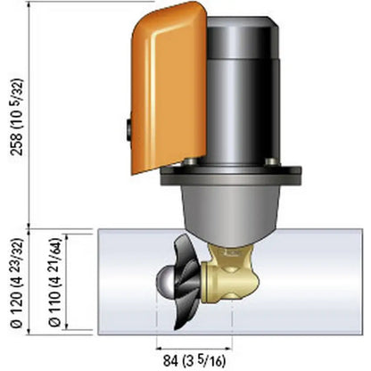 Quick Bow Thruster BTQ 110-25 25KGF - 12V - D110 - 1.3kW [FGBT11025120T00] - Bow Thrusters