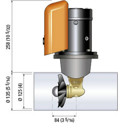 Quick Bow Thruster BTQ 125-30 30KGF - 12V - D125 - 1.5kW [FGBT12530120T00] - Bow Thrusters