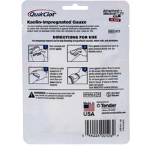 QuikClot Advanced Clotting Gauze 3’’ x 4 [5020 0026] Medical Kits
