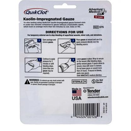 QuikClot Advanced Clotting Gauze 3’’ x 4 [5020 0026] Medical Kits