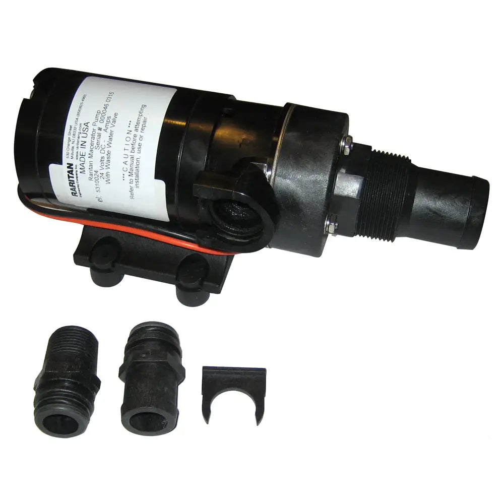 Raritan Macerator Pump - 24v w/Barb Adapter [5310024] - Marine Sanitation