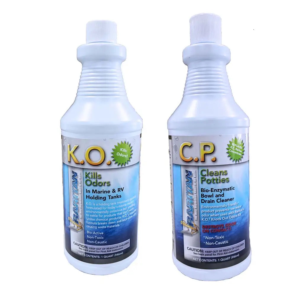 Raritan Potty Pack w/K.O. Kills Odors C.P. Cleans Potties - 1 of Each - 32oz Bottles [1PPOT] - Cleaning