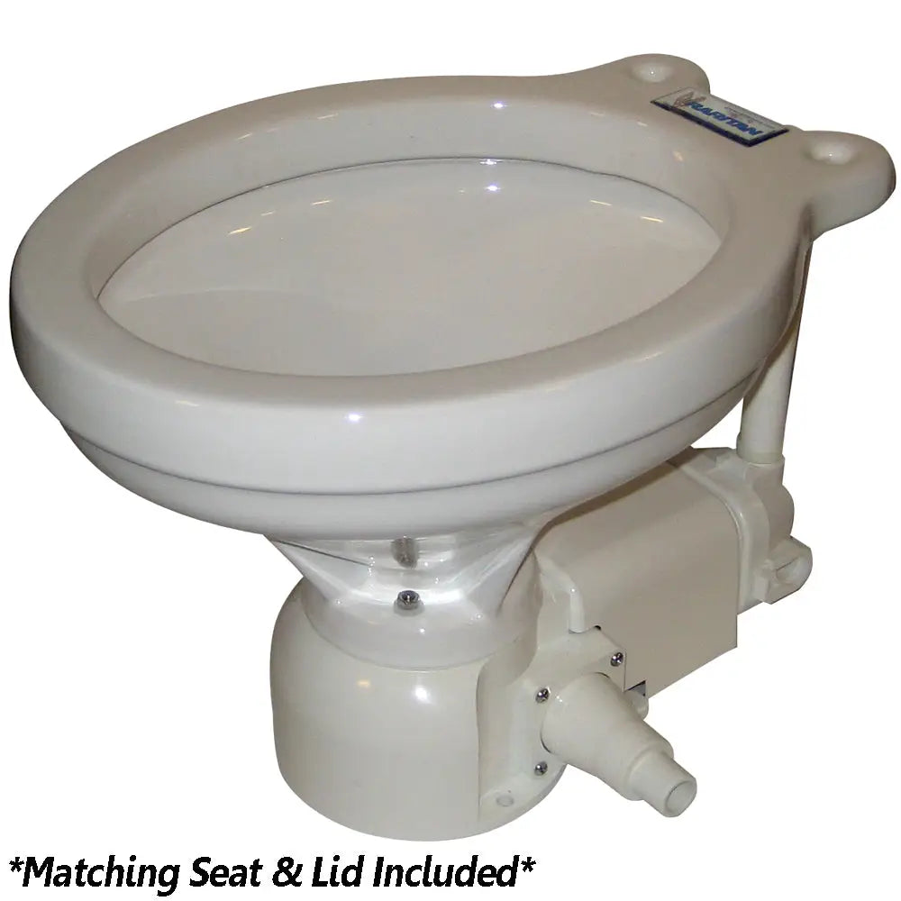 Raritan Sea Era Electric Toilet - Household Style - Integral Pump - Straight 90 Discharge - 12v [160HI012] - Marine