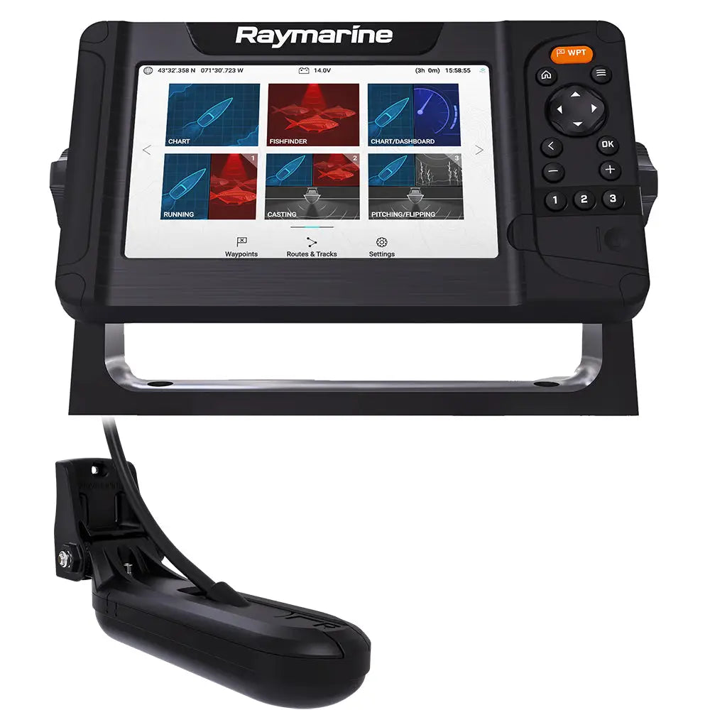 Raymarine Element 7 HV Combo w/HV-100 Transom Mount Transducer Lighthouse North America Chart [E70532-05-102] - GPS
