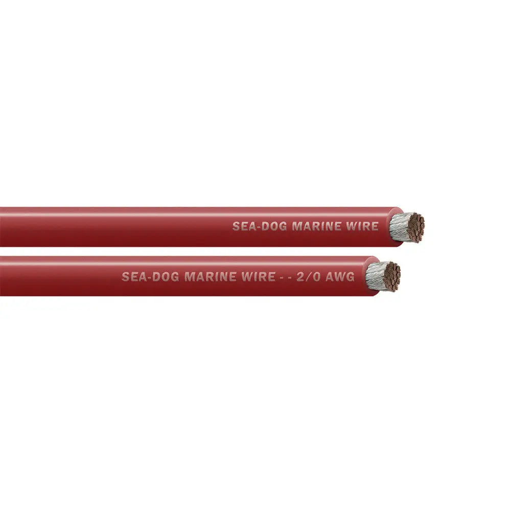 Red 2/0 AWG Battery Cable Sea-Dog 50 Foot - Wire